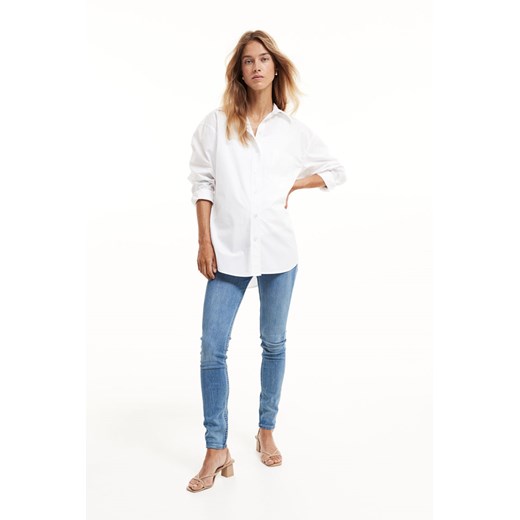 H & M - MAMA Super Skinny Jeans - Niebieski ze sklepu H&M w kategorii Spodnie ciążowe - zdjęcie 169676471