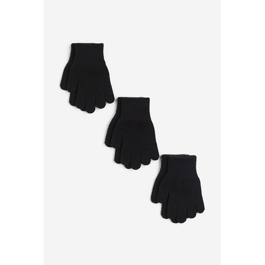 H & M - Rękawiczki 3-pak - Czarny ze sklepu H&M w kategorii Rękawiczki dziecięce - zdjęcie 169676640