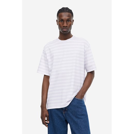 H & M - T-shirt Loose Fit - Fioletowy ze sklepu H&M w kategorii T-shirty męskie - zdjęcie 169676774