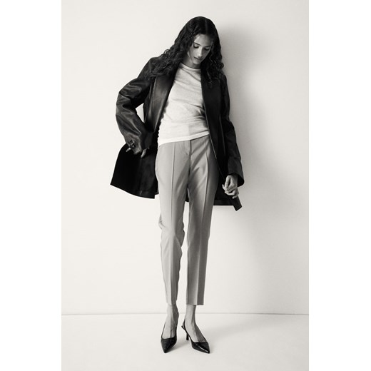 H & M - Spodnie cygaretki - Beżowy ze sklepu H&M w kategorii Spodnie damskie - zdjęcie 169676900