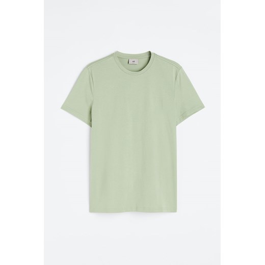 H & M - T-shirt z bawełny pima Slim Fit - Zielony H & M XXL H&M