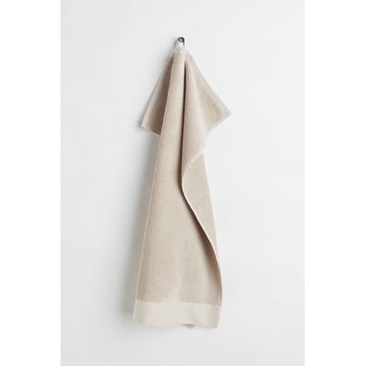 H & M - Ręcznik z bawełnianej frotte - Beżowy ze sklepu H&M w kategorii Ręczniki - zdjęcie 169677062