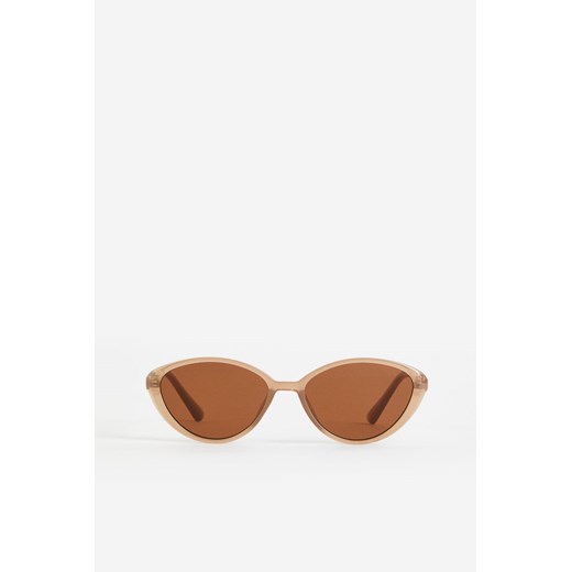 H & M - Okulary przeciwsłoneczne typu „kocie oczy" - Brązowy H & M One Size H&M