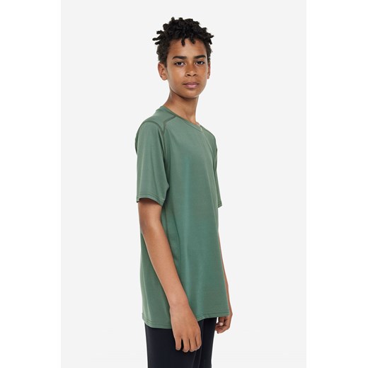 H & M - Top sportowy DryMove 3-pak - Zielony ze sklepu H&M w kategorii T-shirty chłopięce - zdjęcie 169677273