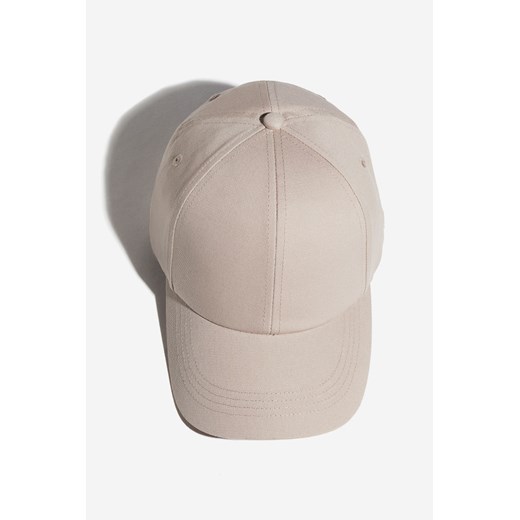 H & M - Bawełniana czapka z daszkiem - Brązowy ze sklepu H&M w kategorii Czapki z daszkiem damskie - zdjęcie 169677354