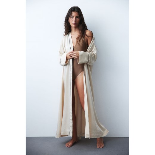 Beżowy szlafrok damski H & M