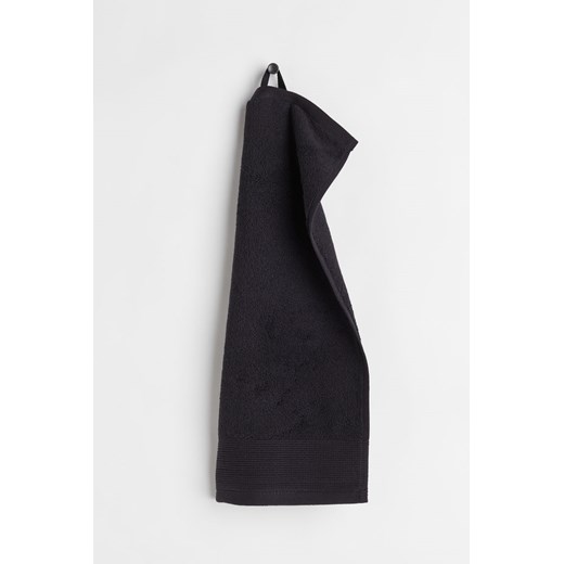 H & M - Bawełniany ręcznik frotte dla gości - Czarny ze sklepu H&M w kategorii Ręczniki - zdjęcie 169677364