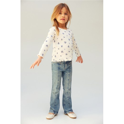 H & M - Dżinsy Superstretch Flared Leg - Niebieski ze sklepu H&M w kategorii Spodnie dziewczęce - zdjęcie 169677420