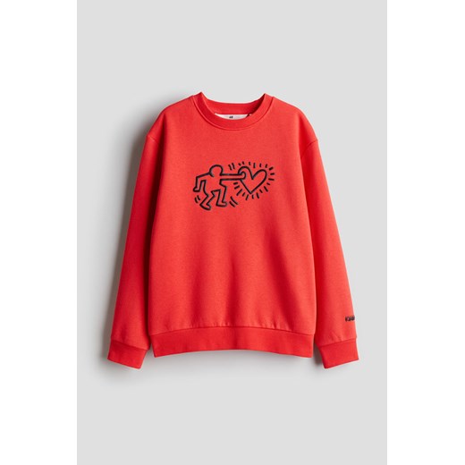 H & M - Bluza z nadrukiem - Czerwony ze sklepu H&M w kategorii Bluzy chłopięce - zdjęcie 169677710