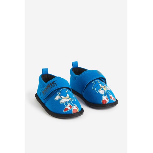 H & M - Dżersejowe kapcie - Niebieski ze sklepu H&M w kategorii Kapcie dziecięce - zdjęcie 169678131