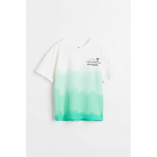 H & M - T-shirt z nadrukiem - Turkusowy ze sklepu H&M w kategorii T-shirty chłopięce - zdjęcie 169678153