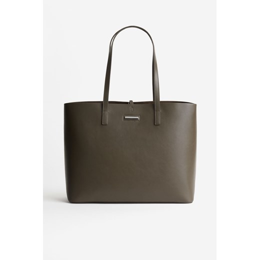 H & M - Torba shopper - Beżowy ze sklepu H&M w kategorii Torby Shopper bag - zdjęcie 169678184