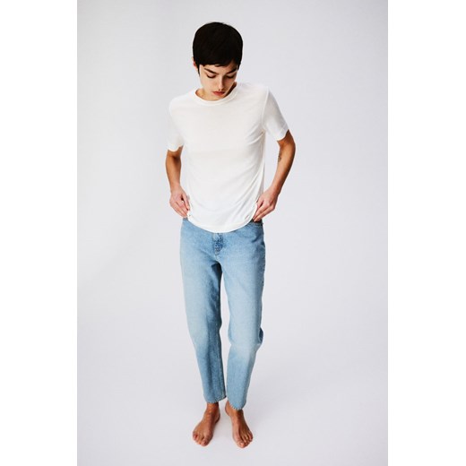 H & M - Slim Mom High Ankle Jeans - Niebieski ze sklepu H&M w kategorii Jeansy damskie - zdjęcie 169678410