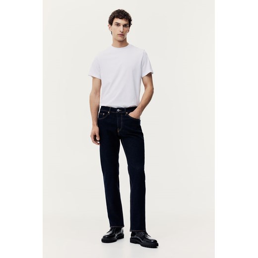 H & M - Straight Regular Jeans - Niebieski H & M 32 H&M
