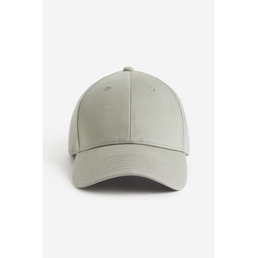 H & M - Bawełniana czapka z daszkiem - Zielony ze sklepu H&M w kategorii Czapki z daszkiem męskie - zdjęcie 169678540