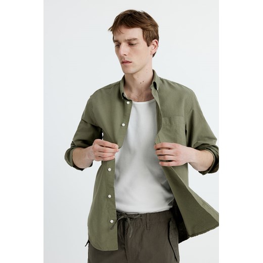 H & M - Koszula oksfordzka Regular Fit - Zielony ze sklepu H&M w kategorii Koszule męskie - zdjęcie 169678732