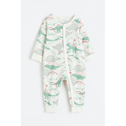 H & M - Wzorzysta piżama - Zielony ze sklepu H&M w kategorii Pajacyki - zdjęcie 169678770