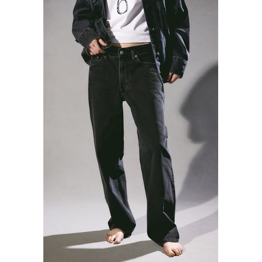 H & M - 90s Baggy Low Jeans - Czarny ze sklepu H&M w kategorii Jeansy damskie - zdjęcie 169678783