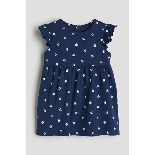 H & M - Dżersejowa sukienka - Niebieski ze sklepu H&M w kategorii Sukienki niemowlęce - zdjęcie 169678833
