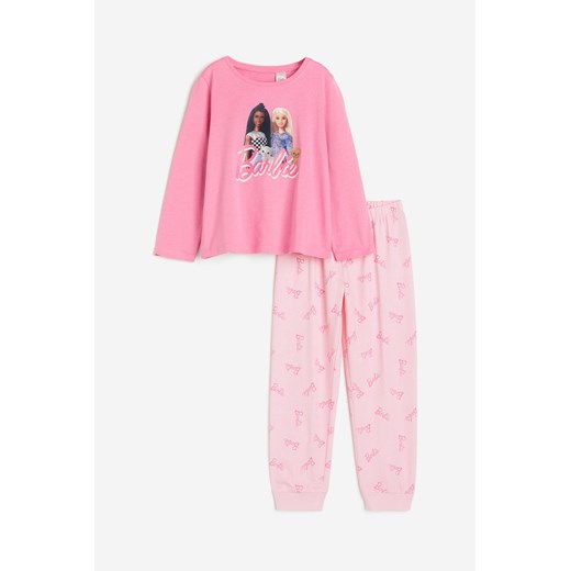 H & M - Dżersejowa piżama - Różowy ze sklepu H&M w kategorii Piżamy dziecięce - zdjęcie 169678842