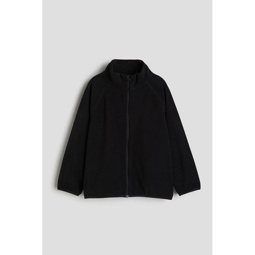 H & M - Rozpinana bluza polarowa - Czarny ze sklepu H&M w kategorii Bluzy damskie - zdjęcie 169679132