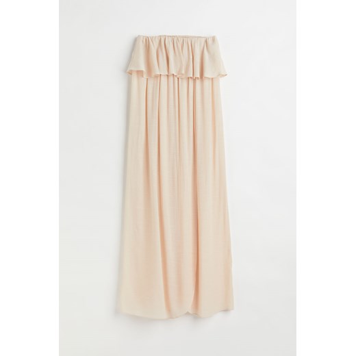 H & M - Plażowa sukienka z falbaną - Beżowy ze sklepu H&M w kategorii Sukienki - zdjęcie 169679164