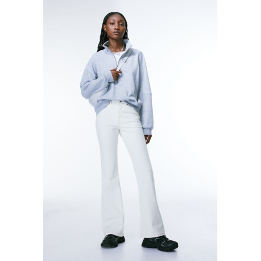 H & M - Rozszerzane spodnie z diagonalu - Biały H & M 42 H&M