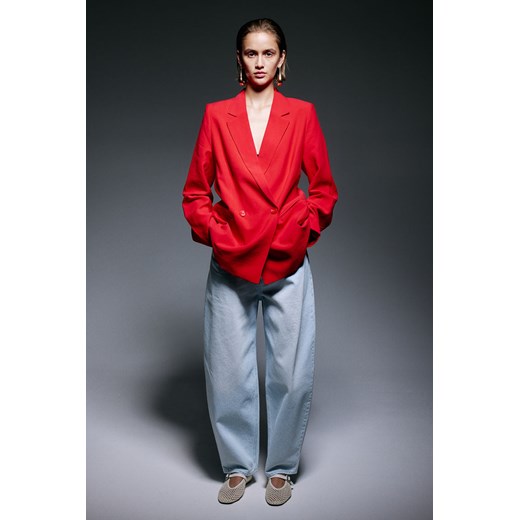 H & M - Dwurzędowa marynarka - Czerwony H & M S H&M
