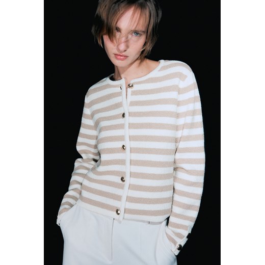 H & M - Kardigan - Beżowy ze sklepu H&M w kategorii Swetry damskie - zdjęcie 169679492