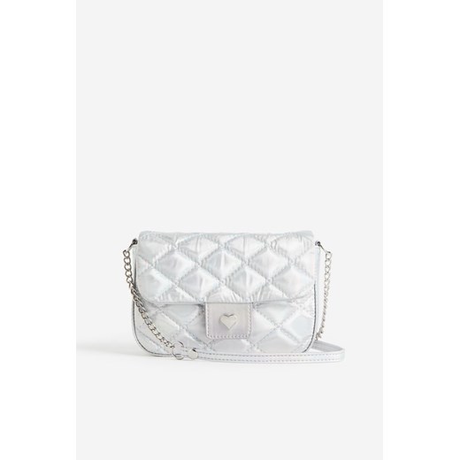 H & M - Pikowana torebka na ramię - Srebrny ze sklepu H&M w kategorii Kopertówki - zdjęcie 169679524