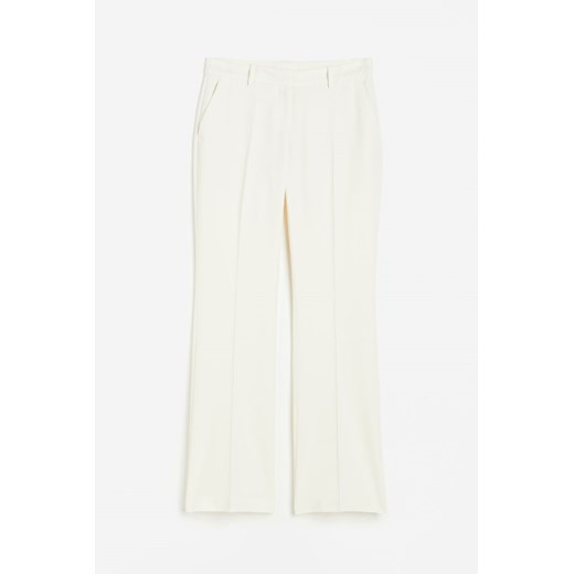 H & M - Rozszerzane spodnie z diagonalu - Biały H & M 40 H&M