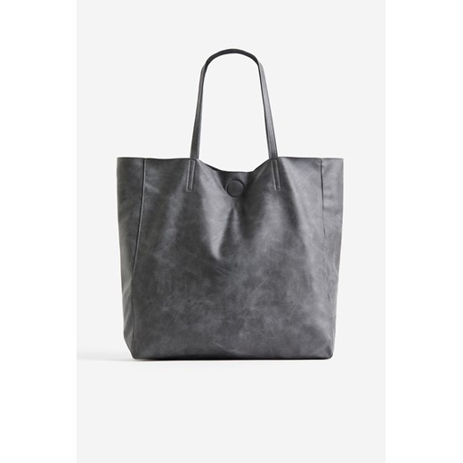 H & M - Torba shopper - Szary ze sklepu H&M w kategorii Torby Shopper bag - zdjęcie 169679760