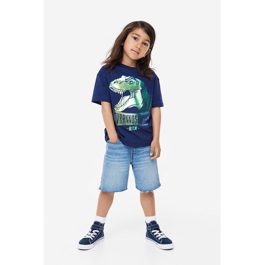 H & M - Dżersejowy T-shirt oversize - Niebieski ze sklepu H&M w kategorii T-shirty chłopięce - zdjęcie 169679793