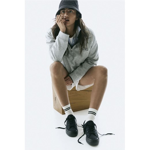 H & M - Płócienne buty sportowe - Czarny ze sklepu H&M w kategorii Buty sportowe damskie - zdjęcie 169679874
