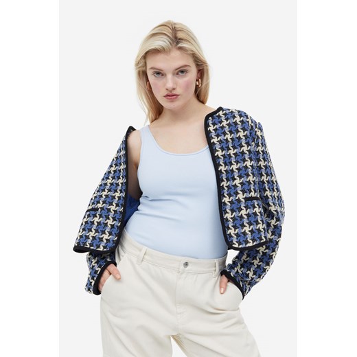 Bluzka damska H & M z długim rękawem z okrągłym dekoltem z jerseyu casual 