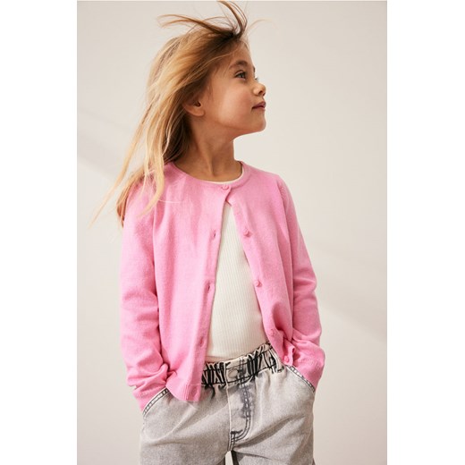 H & M - Bawełniany kardigan - Różowy ze sklepu H&M w kategorii Swetry dziewczęce - zdjęcie 169679942