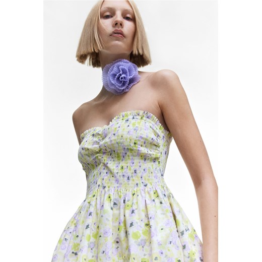 Sukienka H & M w kwiaty bez rękawów 