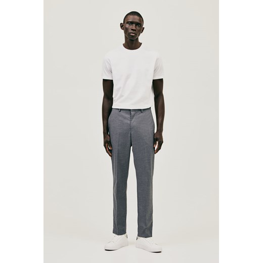 H & M - Spodnie garniturowe Slim Fit - Szary ze sklepu H&M w kategorii Spodnie męskie - zdjęcie 169680262