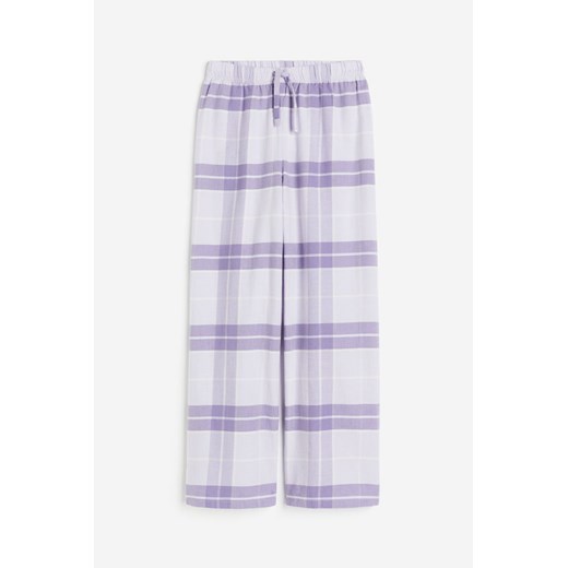 H & M - Bawełniane spodnie piżamowe - Fioletowy ze sklepu H&M w kategorii Piżamy dziecięce - zdjęcie 169680423
