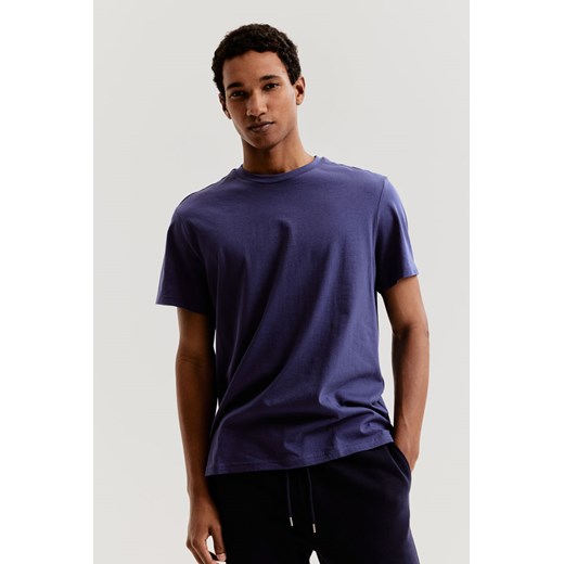 H & M - T-shirt Regular Fit - Niebieski ze sklepu H&M w kategorii T-shirty męskie - zdjęcie 169680604