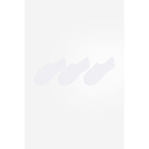 H & M - Krótkie skarpetki 3-pak - Biały ze sklepu H&M w kategorii Skarpetki damskie - zdjęcie 169680703