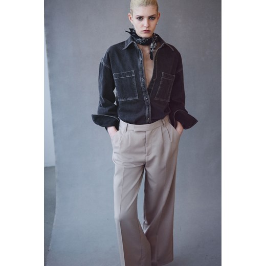 H & M - Eleganckie spodnie - Brązowy ze sklepu H&M w kategorii Spodnie damskie - zdjęcie 169680723