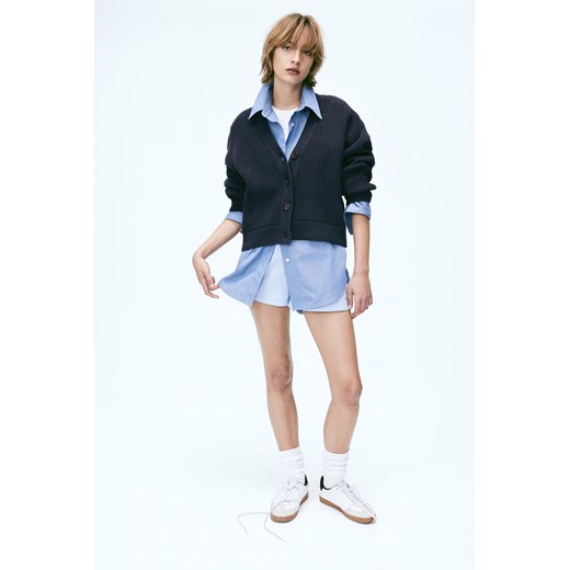H & M - Kardigan w prążki - Niebieski ze sklepu H&M w kategorii Swetry damskie - zdjęcie 169680770