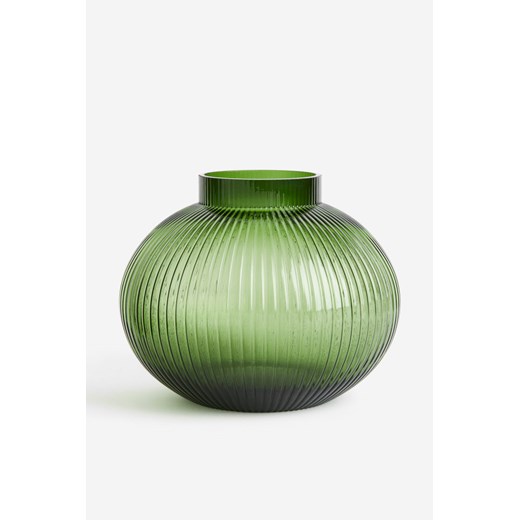 H & M - Szklany wazon - Zielony ze sklepu H&M w kategorii Wazony - zdjęcie 169680852