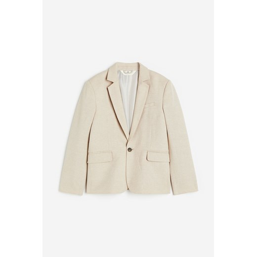 H & M - Marynarka w strukturalny splot - Beżowy H & M 140 (9-10Y) H&M