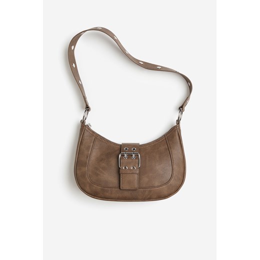 H & M - Powlekana torebka na ramię - Beżowy ze sklepu H&M w kategorii Listonoszki - zdjęcie 169681081