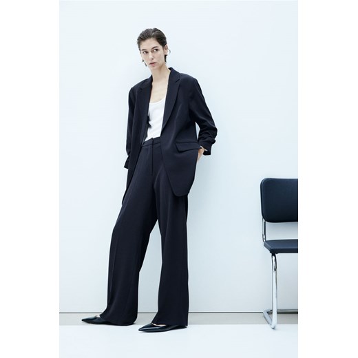 H & M - Szerokie spodnie - Niebieski ze sklepu H&M w kategorii Spodnie damskie - zdjęcie 169681164