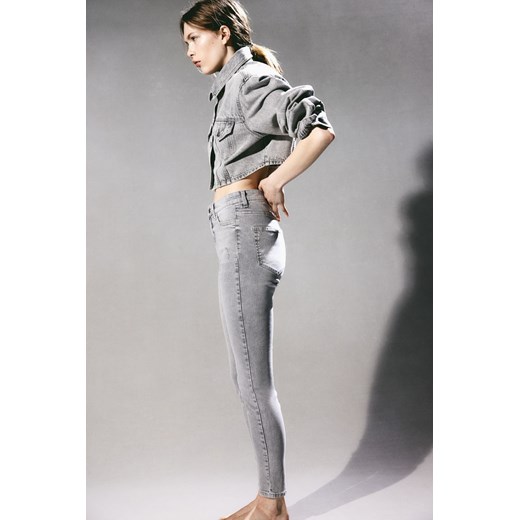 H & M - Jegginsy Ultra High Ankle - Szary ze sklepu H&M w kategorii Spodnie damskie - zdjęcie 169681191