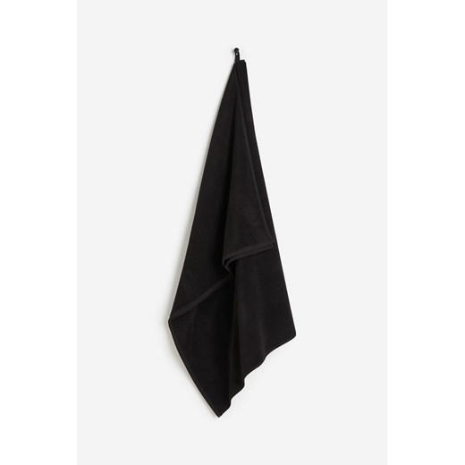 H & M - Duży ręcznik kąpielowy z frotte - Czarny H & M 100x150 H&M