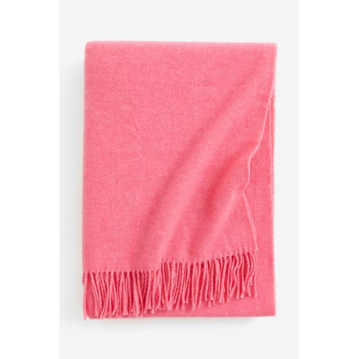 H & M - Koc z domieszką wełny - Różowy ze sklepu H&M w kategorii Koce i pledy - zdjęcie 169681444